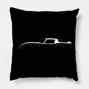 Alfa Romeo Giulia TZ2 Silhouette Pillow