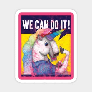 Unicorns Can Do It! Magnet