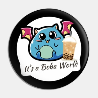 Boba Lover Cute Creature Pin