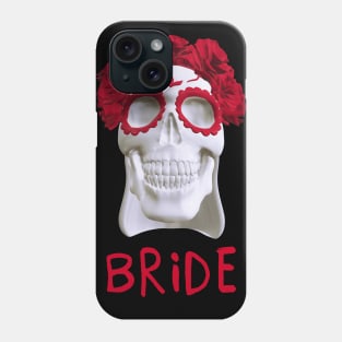 Girl sugar skull bride Catrina Phone Case