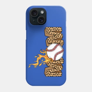 Baseball Mom - Leopard Print Phone Case