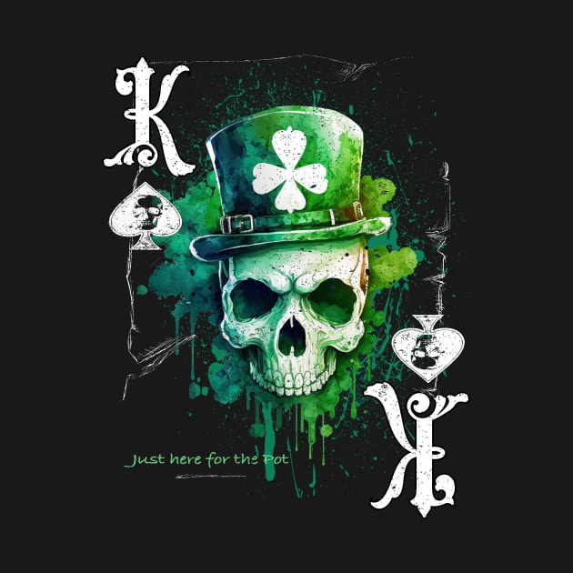 Patricks Day Poker Apparel Lucky Green Skull by printjobz