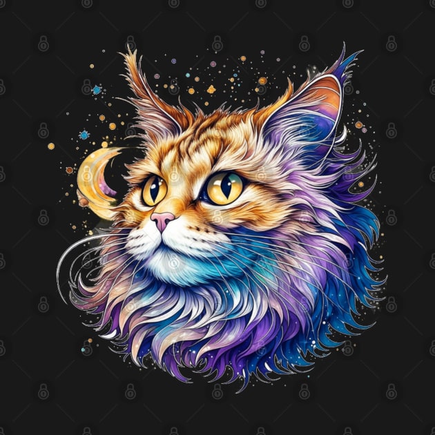 Galaxy Cat by VioletGrant