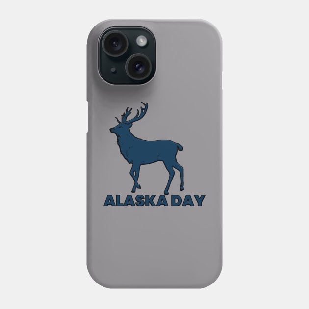 Alaska day moose Phone Case by Sher-ri