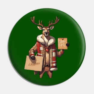merry christmas deer Pin