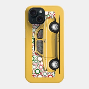 The cutest small car ever with italian pop background Phone Case