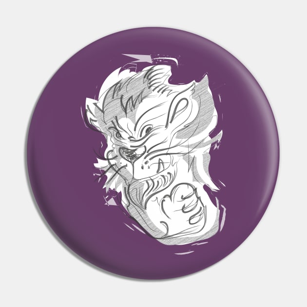 Lion cub Pin by RealArtTees