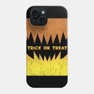 Cool trick or treat in pumpkin Phone Case