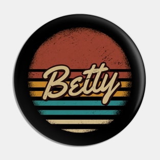 Betty Vintage Text Pin