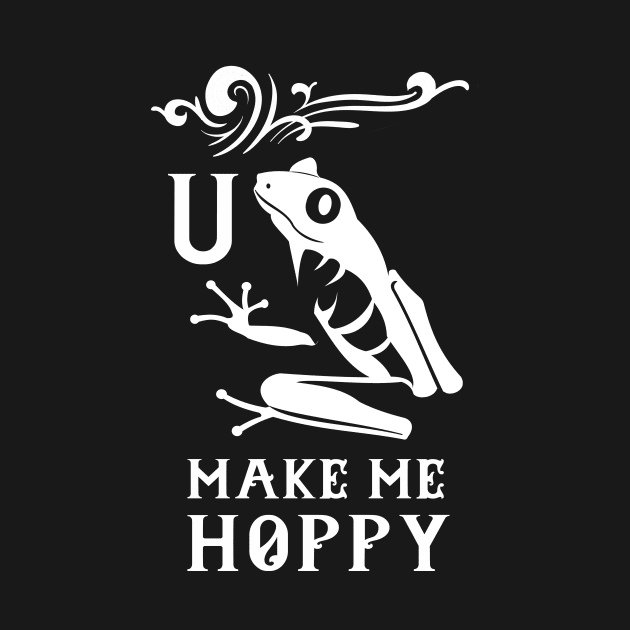 You Make Me Hoppy Frog by evisionarts