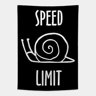 Speed Limit Slow Snail Tapestry