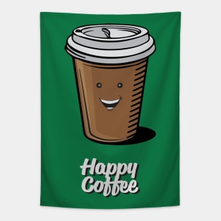 Happy Coffee Tapestry