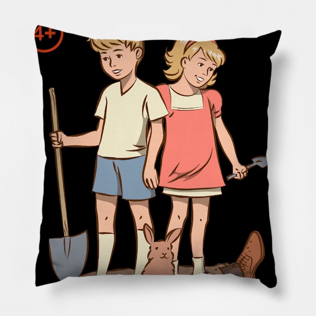 Body Burial for Beginners - Parody Vintage Pillow by uncommontee