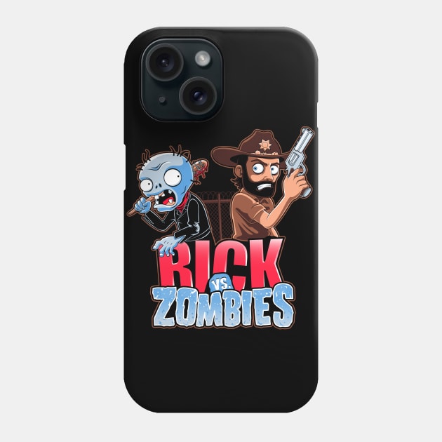 Rick vs Zombies Phone Case by mashuptees