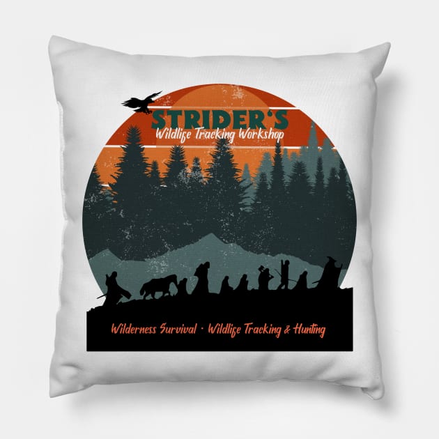 Strider's Wildlife Adventures Pillow by Popmosis Design