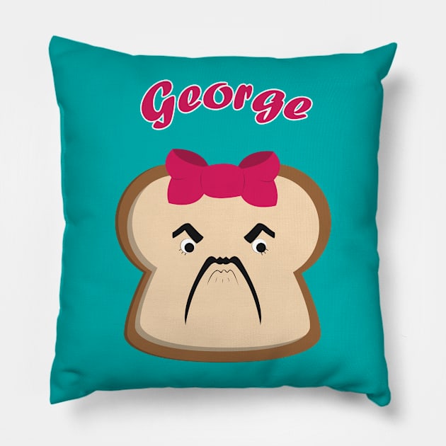 Bread George Pillow by Namarqueza