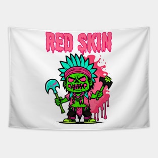 Red skin Tapestry