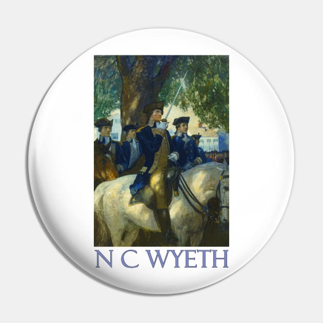 General George Washington on Horseback by N C Wyeth Pin by Naves