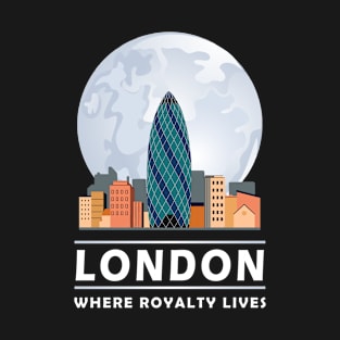 London Where Royalty Lives Vintage English Souvenir Gift T-Shirt