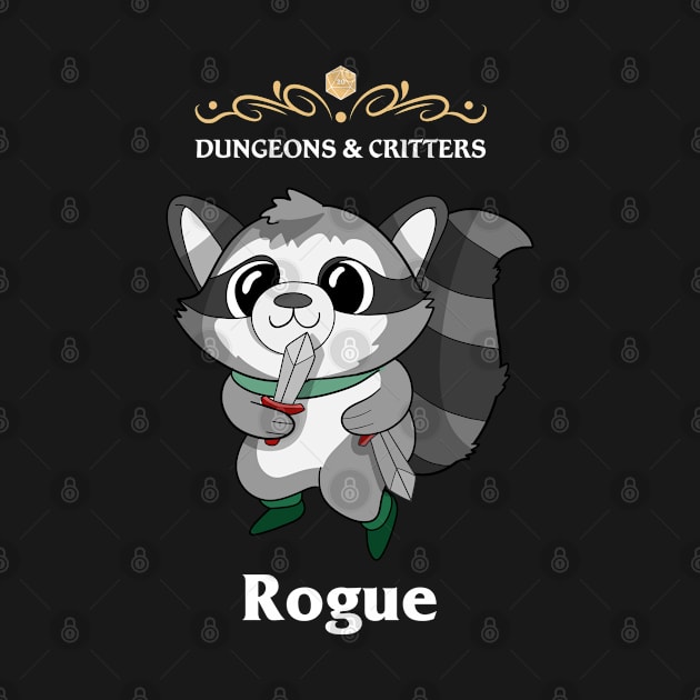 Critters Rogue Fantasy Tabletop RPG Roleplaying D20 Gamer by TheBeardComic