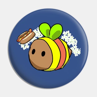 Hotdog Bee Pin