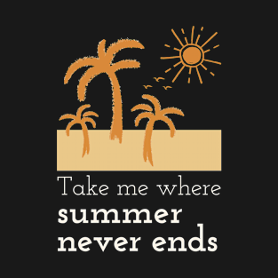 Summer Palms Beach Sun Vacation T-Shirt