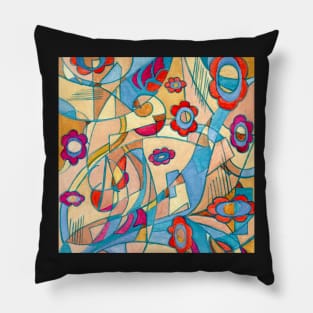 Abstraction painting Pillow