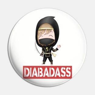 Diabadass Ninja - diabetes diabetic awareness Pin