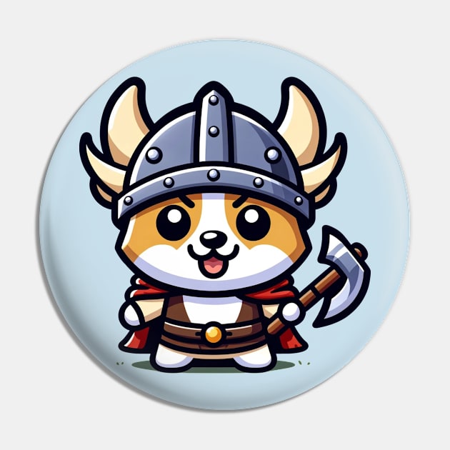 Viking corgi Pin by Ferdi Everywhere