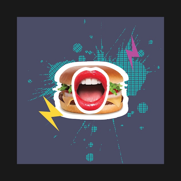 Hamburger lips by VijackStudio