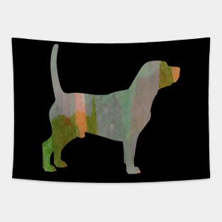 Watercolor Green Beagle Dog Tapestry