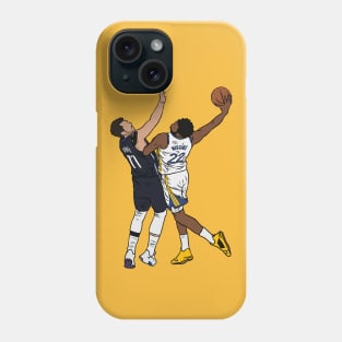 Andrew Wiggins Dunks on Luka Doncic Phone Case