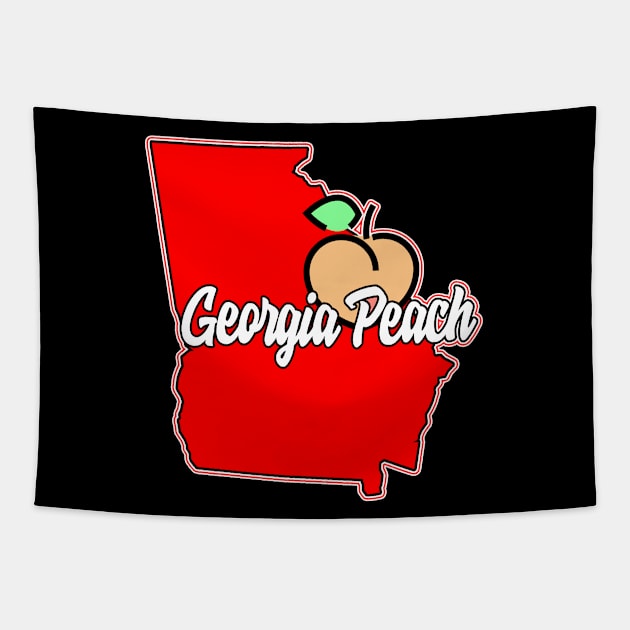 Georgia Peach Tapestry by MonkeyLogick