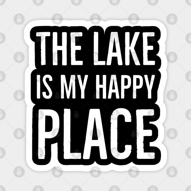 The Lake Is My Happy Place Magnet by Suzhi Q