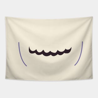 mouth skull doodle art Tapestry