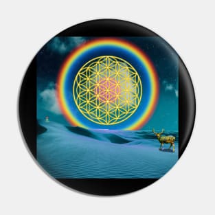 Sacred Geometry - Flower of Life - Night of Wonders Pin