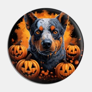 Australian cattle dog Halloween Pin