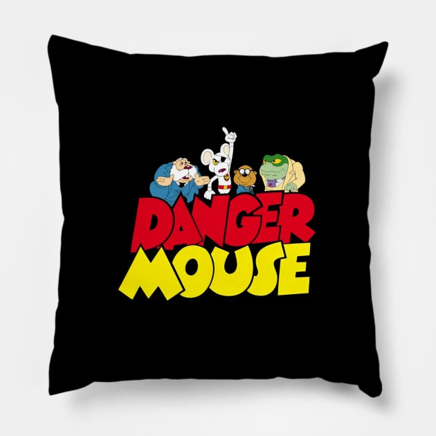 danger mouse Pillow by FIRENIC