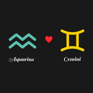 Aquarius Loves Gemini T-Shirt