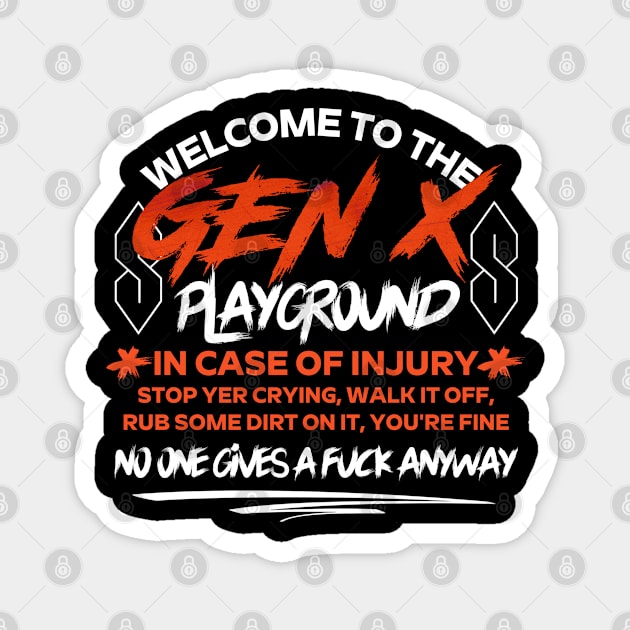 GenX Playground 2 Magnet by David Hurd Designs