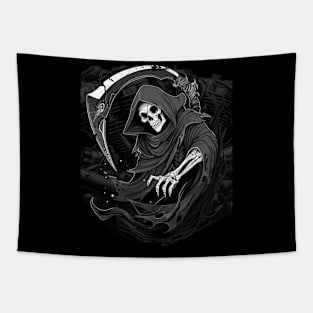 Grim Reaper / Death Motorbike Motorcycle Biker Tapestry