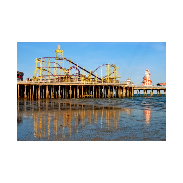 Clacton On Sea Pier And Beach Essex UK by AndyEvansPhotos