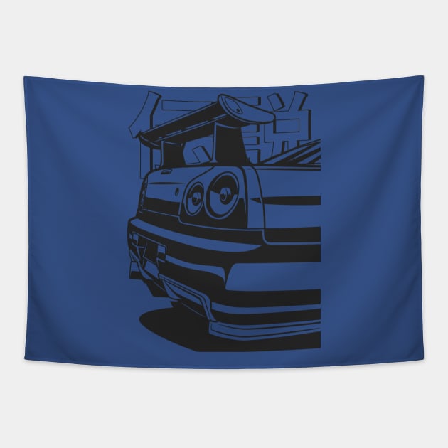 R34 GTR Skyline Tapestry by Markaryan