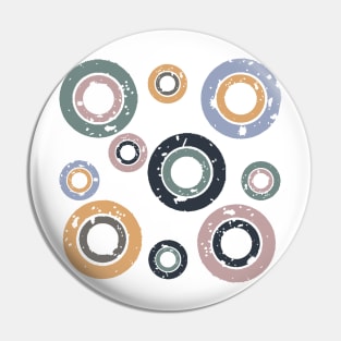 Retro circles Pin