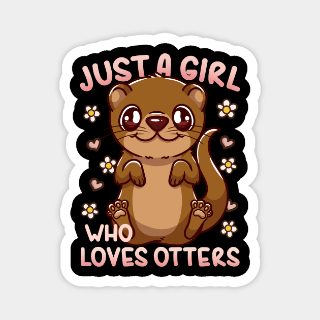 Otters Kawaii Otter Lover Magnet by CreativeGiftShop