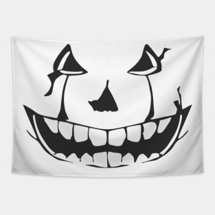 Spooky Pumpkin Face Tapestry