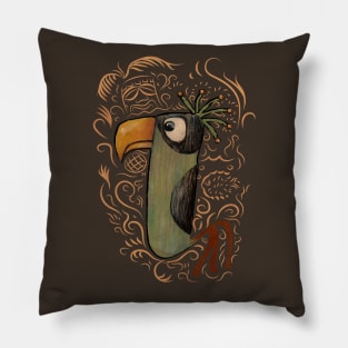 Tiki Bird #2 Pillow