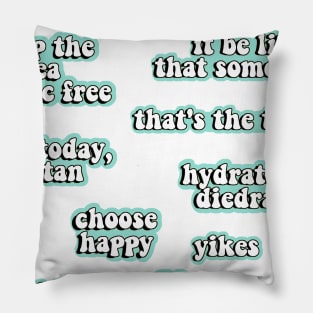 Blue Quotes Pack Pillow