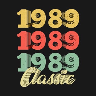 Vintage Retro 1989 31 Years Old 31th Birthday Gift T-Shirt