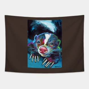 Colorful Skunk Design Tapestry